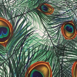 Peacock (Poly Print) Table Linen