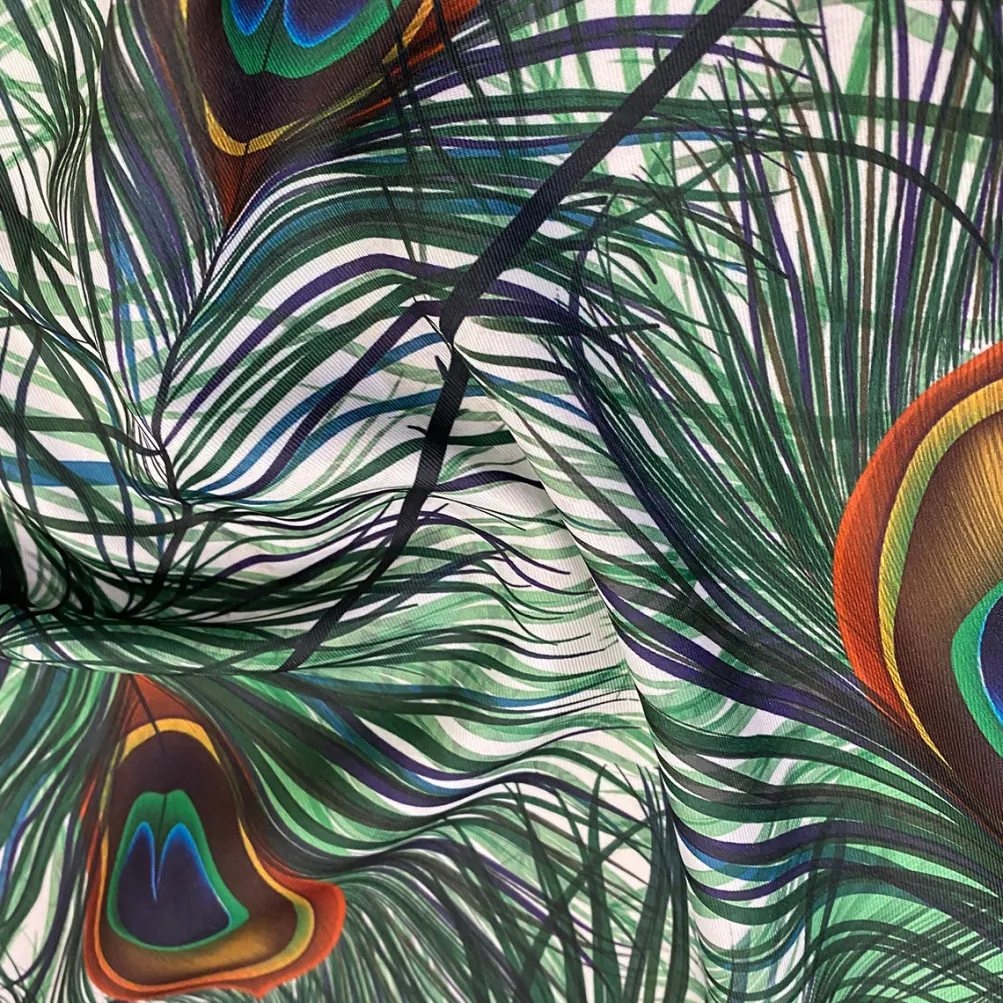 Peacock (Poly Print) Table Runner