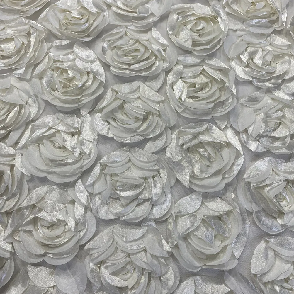 Peony Bouquet Table Linen in Ivory