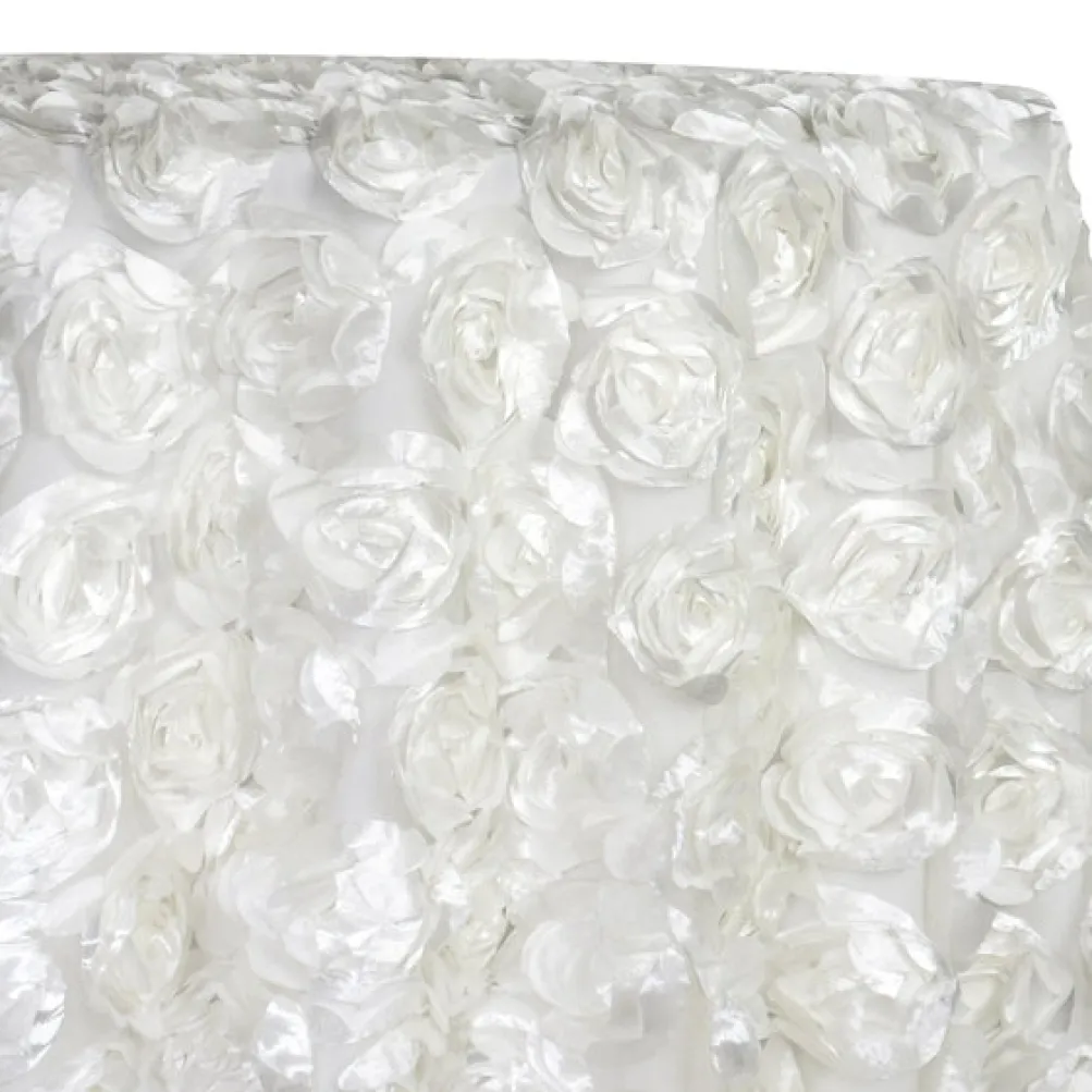 Peony Bouquet Table Linen in White