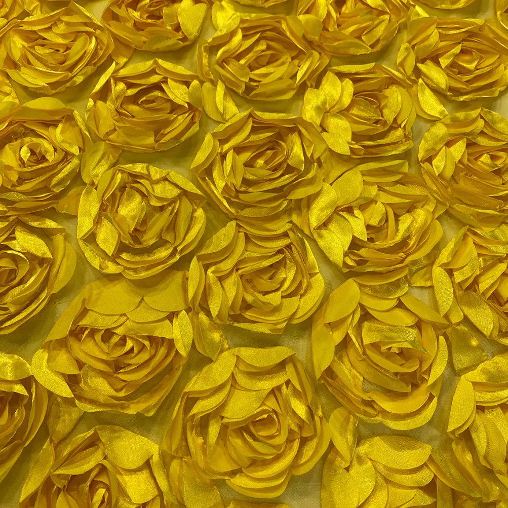 Peony Bouquet Table Linen in Yellow