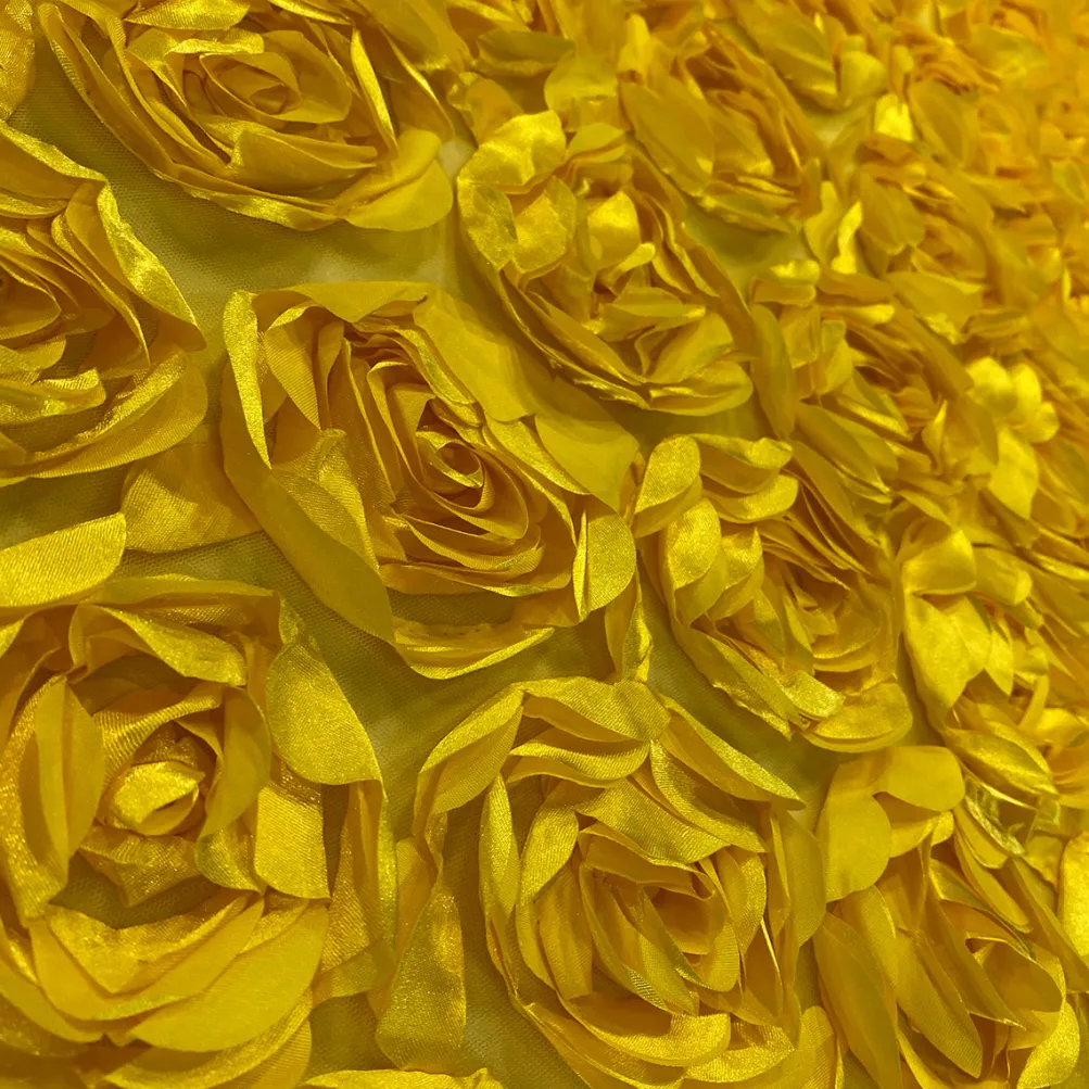 Peony Bouquet Table Linen in Yellow