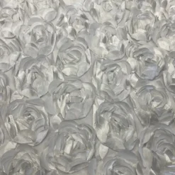 Peony Bouquet Table Runner in White