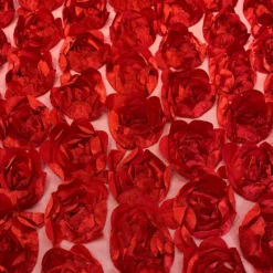 Peony Bouquet Table Runner in Red