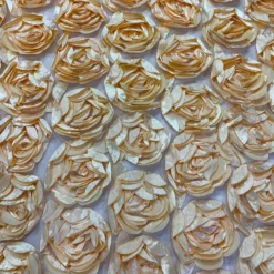 Peony Bouquet (w/ Poly Lining) Table Napkin in Peach
