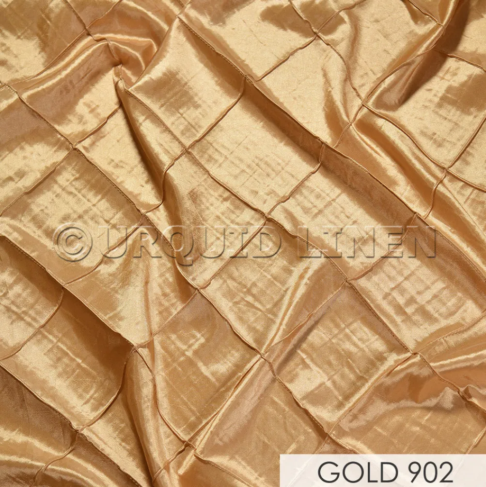 4" Pintuck Taffeta Banquet Fitted Tablecloths - Hospitality Line