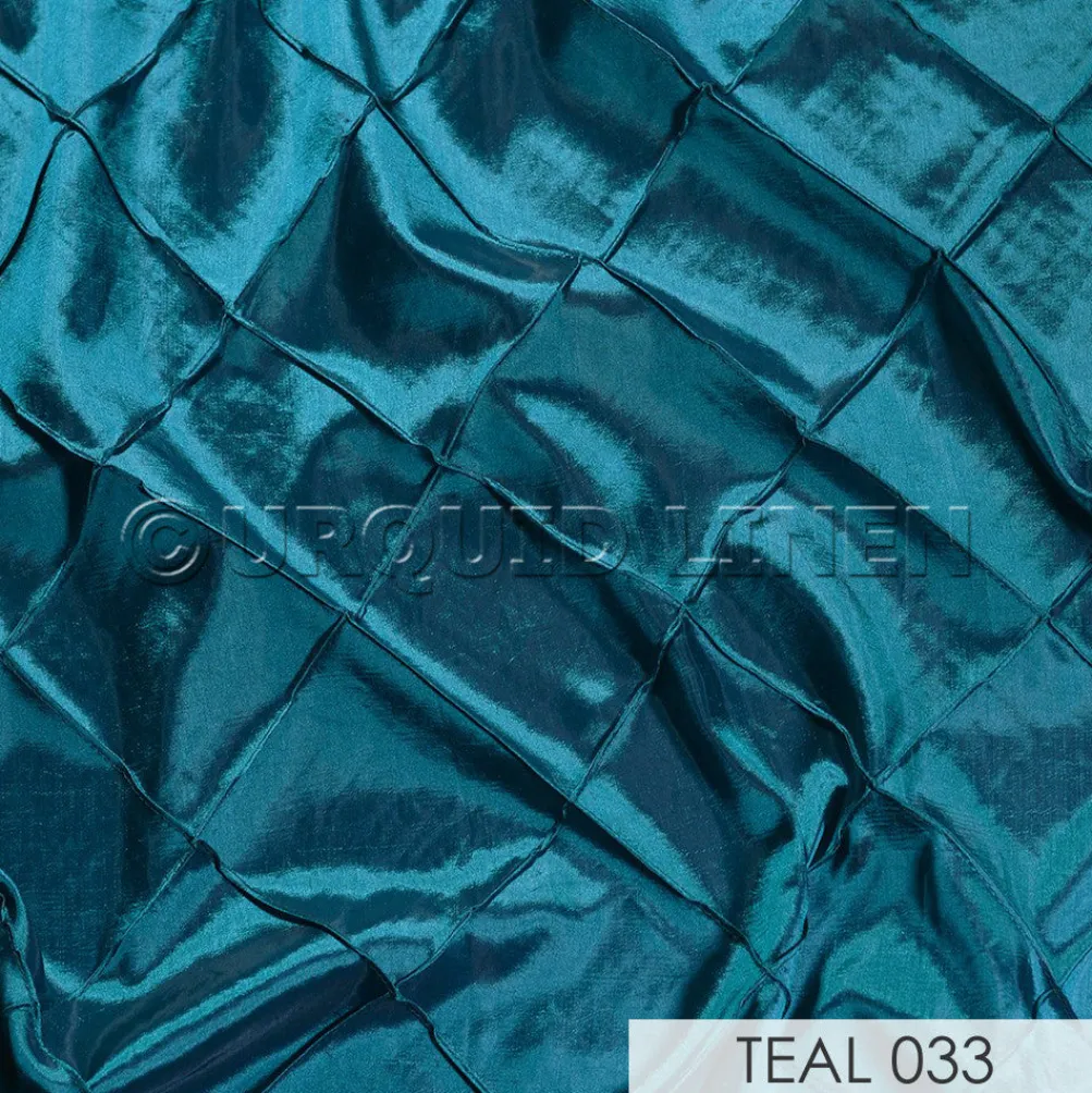 4" Pintuck Taffeta Banquet Fitted Tablecloths - Hospitality Line