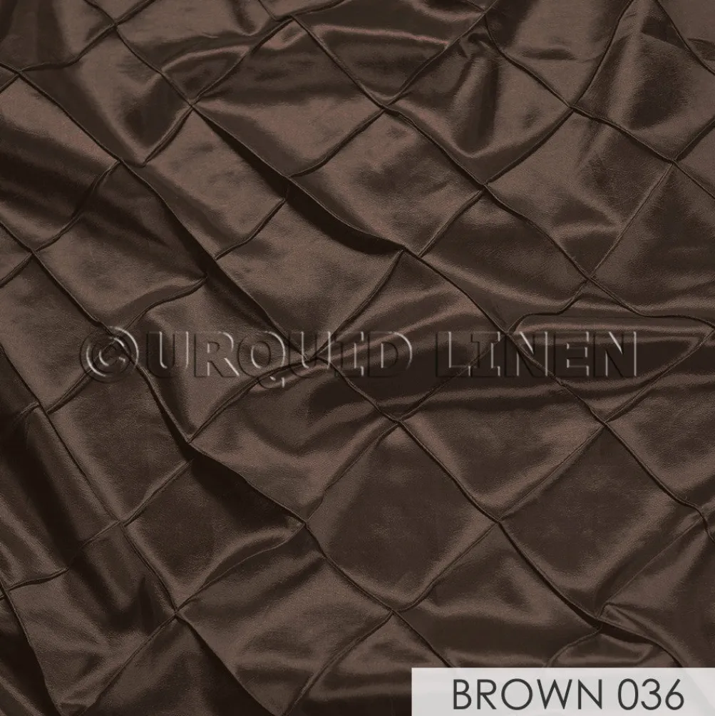 4" Pintuck Taffeta Banquet Fitted Tablecloths - Hospitality Line
