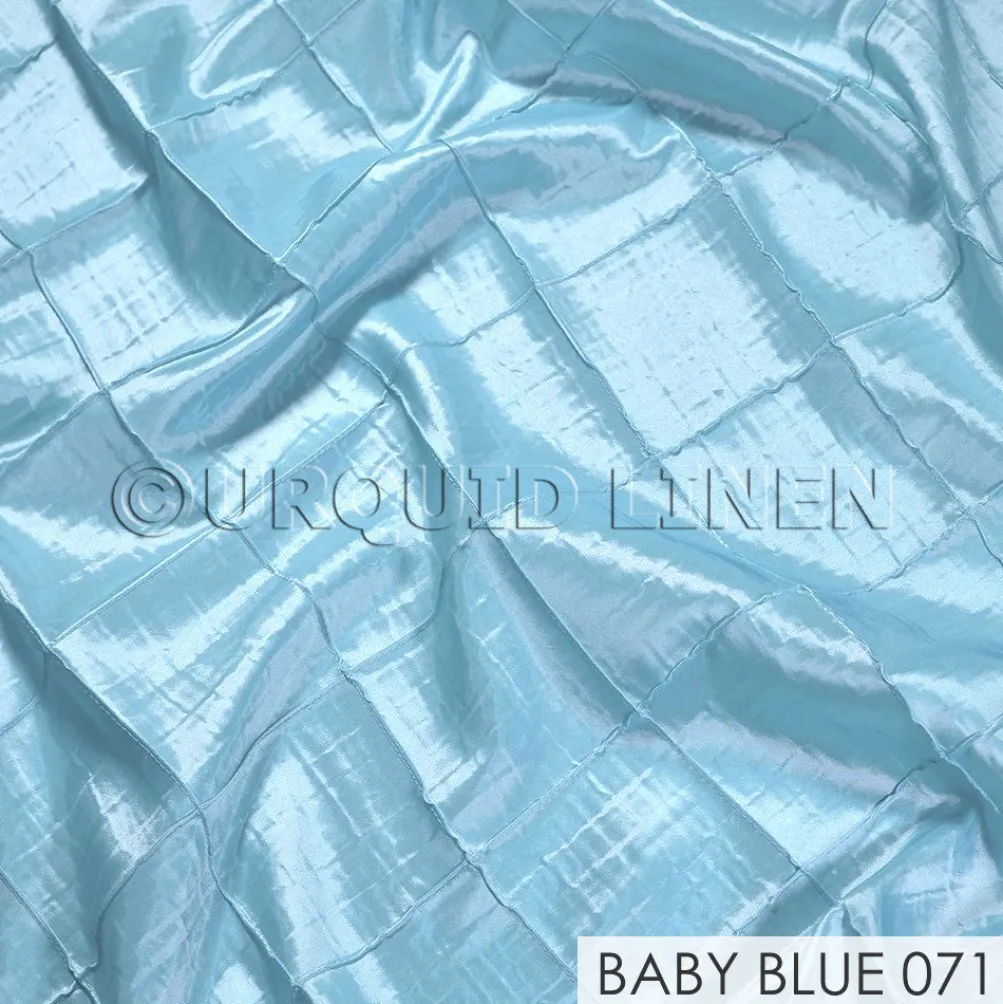 4" Pintuck Taffeta Banquet Fitted Tablecloths - Hospitality Line