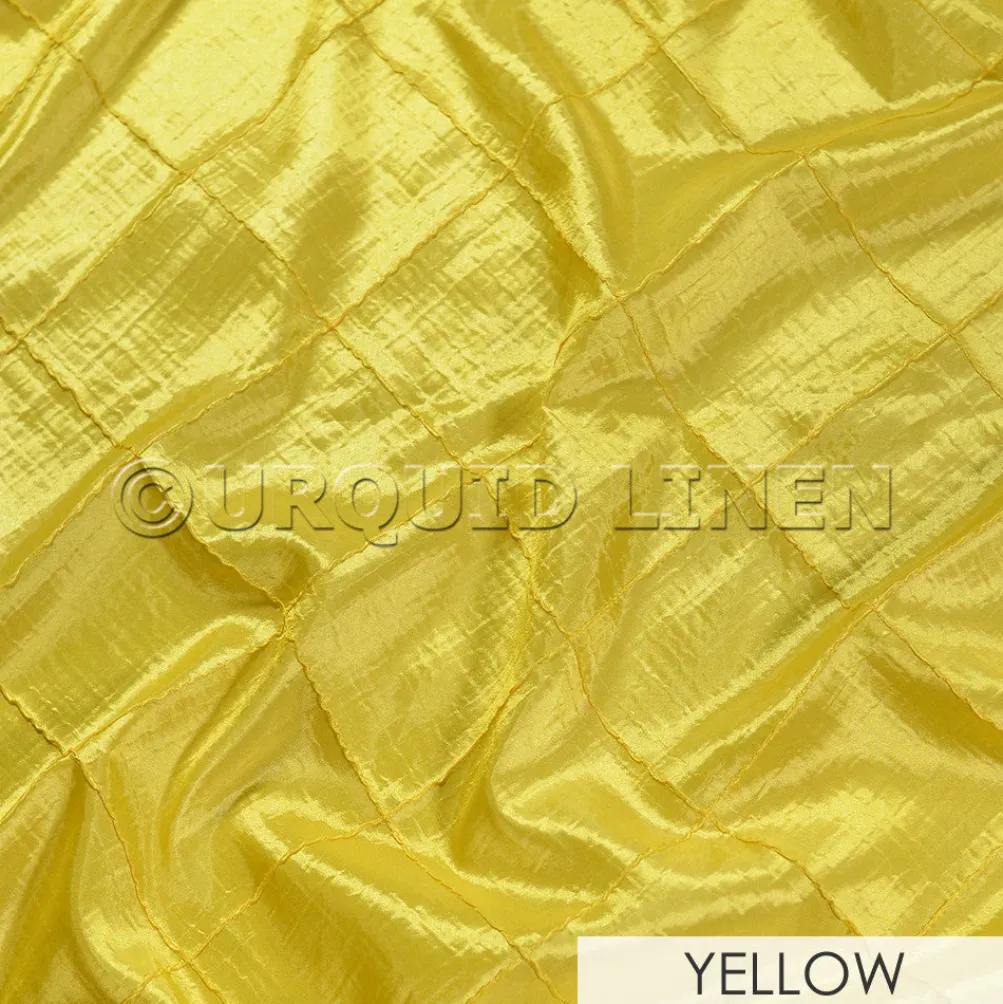 4" Pintuck Taffeta Banquet Fitted Tablecloths - Hospitality Line