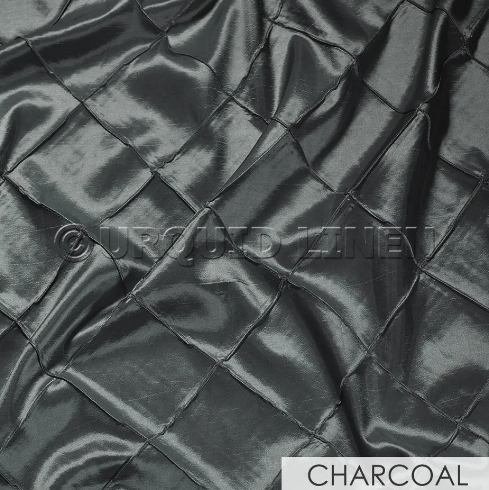 4" Pintuck Taffeta Banquet Fitted Tablecloths - Hospitality Line