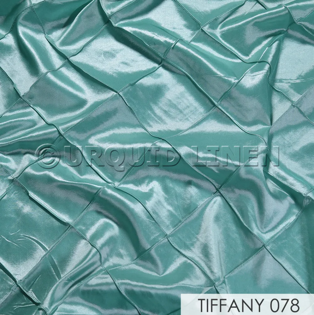 4" Pintuck Taffeta Banquet Fitted Tablecloths - Hospitality Line