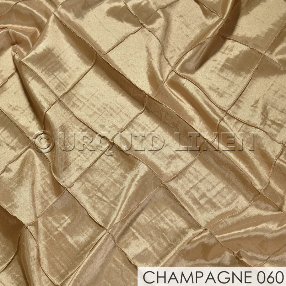 4" Pintuck Taffeta Banquet Fitted Tablecloths - Hospitality Line
