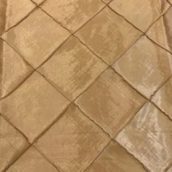 4" Pintuck Taffeta Table Linen in Gold 902
