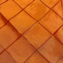 4" Pintuck Taffeta Table Linen in Orange 107