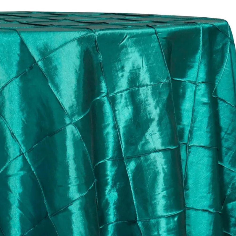 4" Pintuck Taffeta Table Linen in Oasis 065