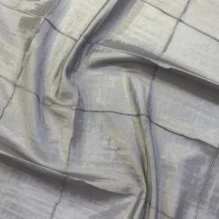4" Pintuck Taffeta Table Linen in Silver 097