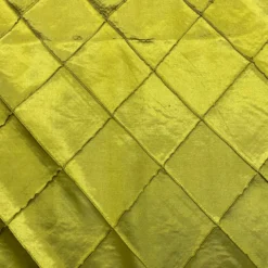 4" Pintuck Taffeta Table Linen in Lime 102