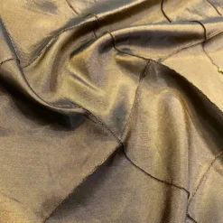 4" Pintuck Taffeta Table Linen in Olive 056