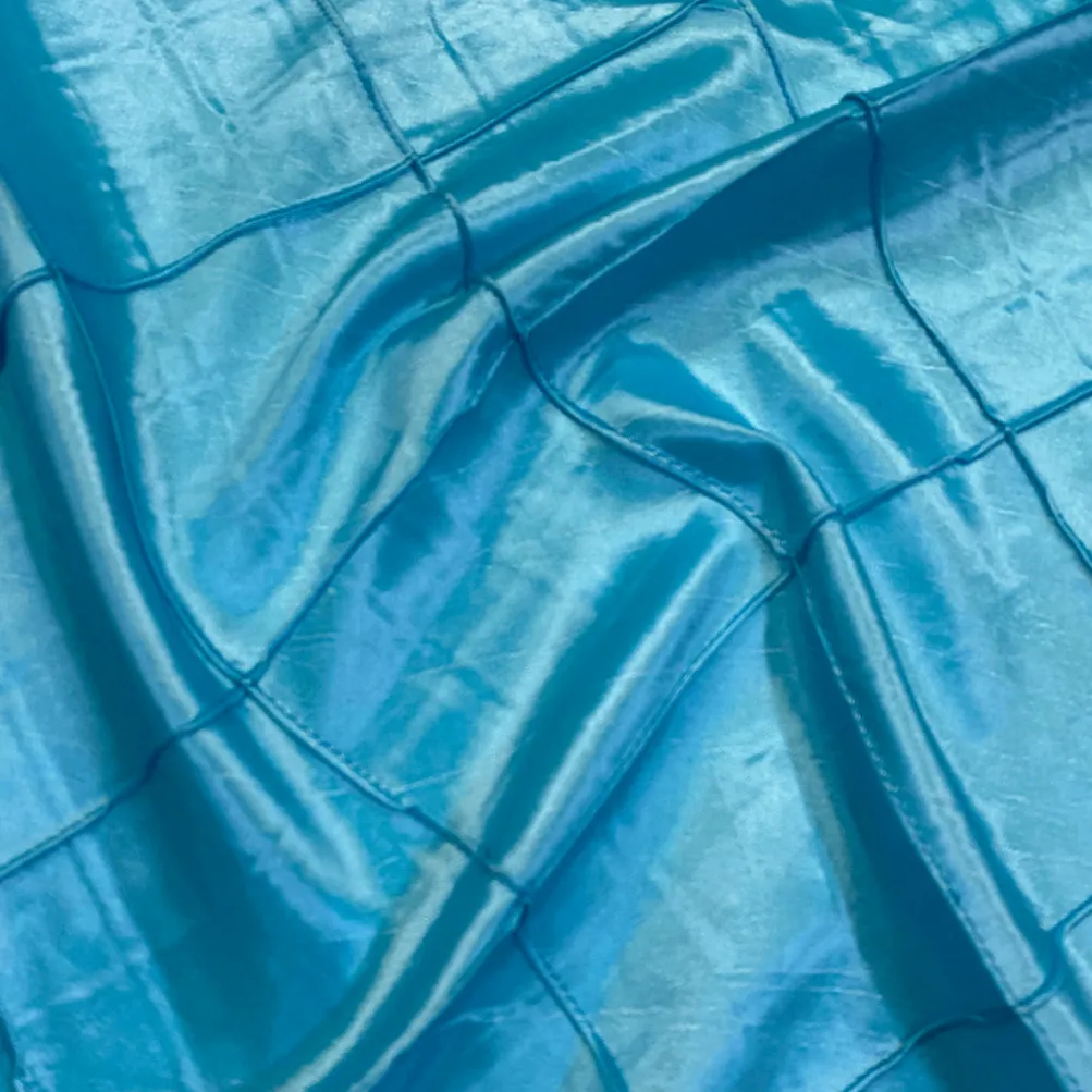 4" Pintuck Taffeta Table Linen in Baby Blue 071