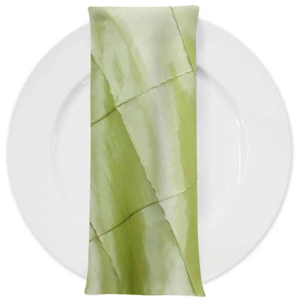 4" Pintuck Taffeta Table Napkin in Sage 103
