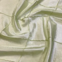 4" Pintuck Taffeta Table Runner in LT Sage 090