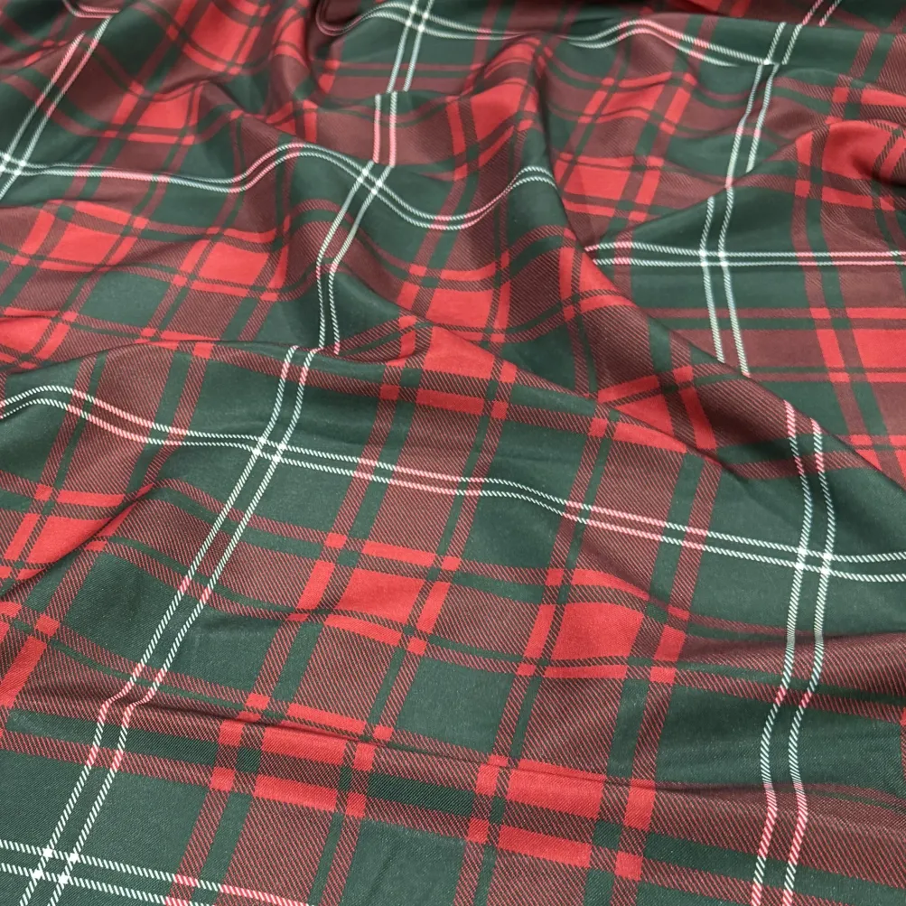 Plaid (Poly Print) Table Linen in Hollyridge