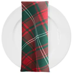 Plaid (Poly Print) Table Napkin in Hollyridge