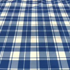 Plaid (Poly Print) Table Runner in Harbor Blue