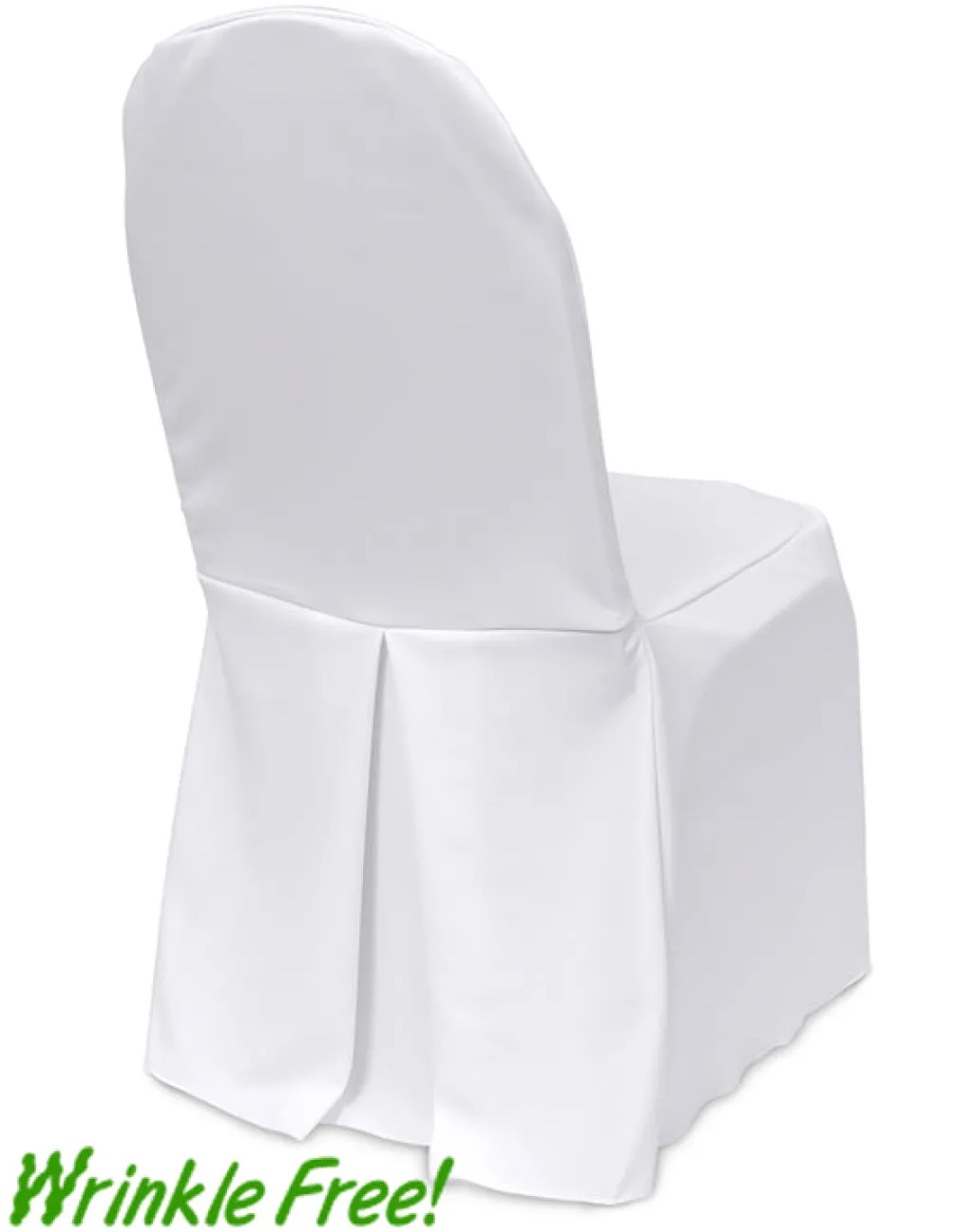 Pleat Back Scuba (Wrinkle-Free) Chair Cover - Premium Quality