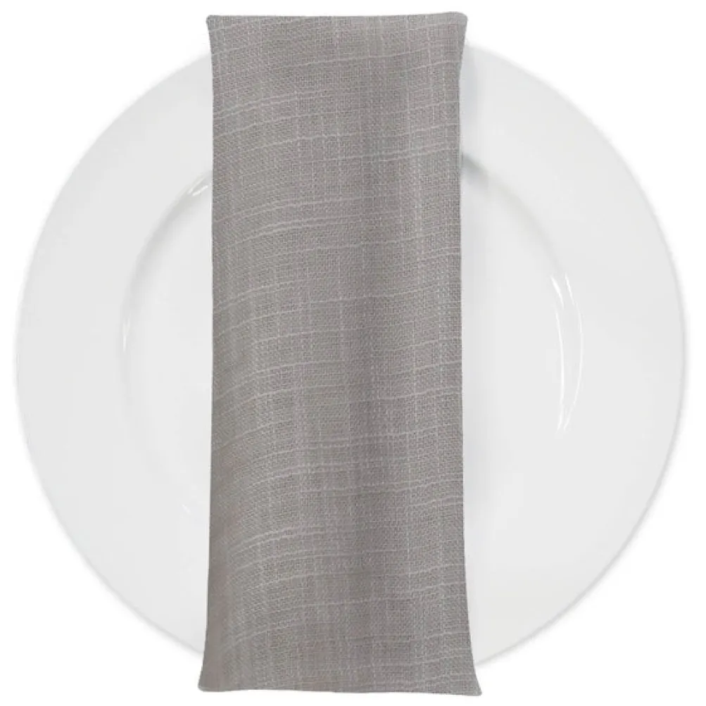 Poly Slub Linen Table Napkin in Beige