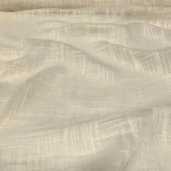 Poly Slub Linen Table Runner in Ivory