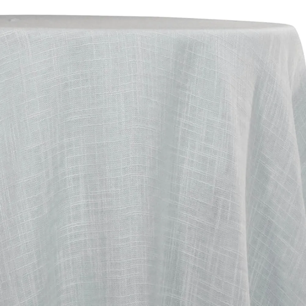 Poly Slub Table Linen in White