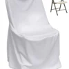 Poplin Lifetime (Square Top) Plastic Folding Chair Cover - Basic Quality