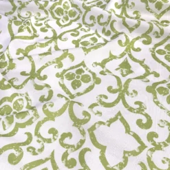 Portofino (Slub Print) Table Linen in Avocado