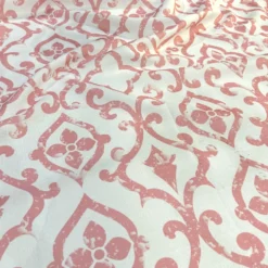 Portofino (Slub Print) Table Linen in Dusty Rose