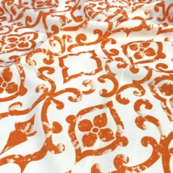 Portofino (Slub Print) Table Linen in Orange