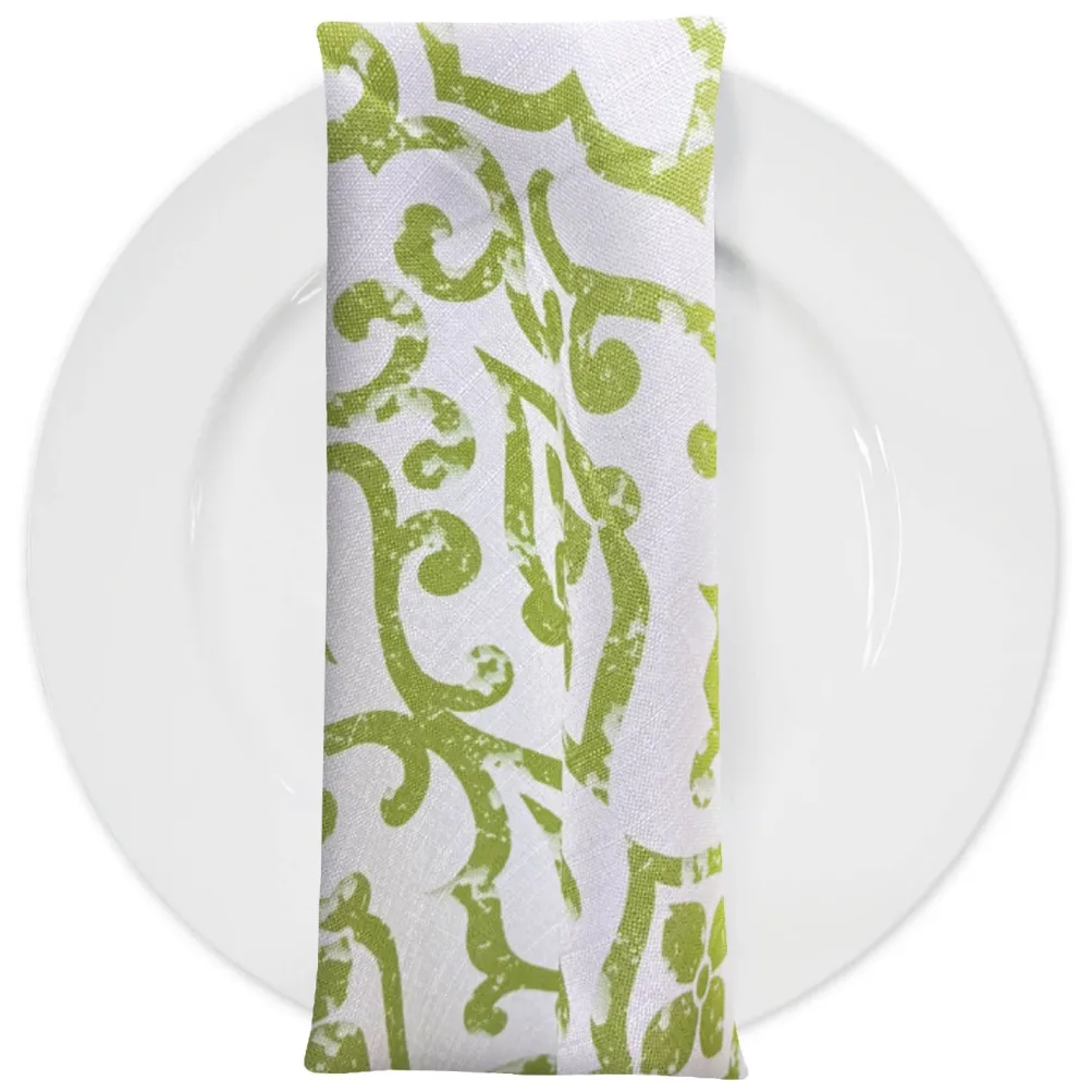 Portofino (Slub Print) Table Napkin in Avocado