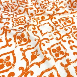 Portofino (Slub Print) Table Napkin in Orange