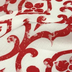 Portofino (Slub Print) Table Napkin in Red
