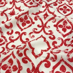 Portofino (Slub Print) Table Napkin in Red