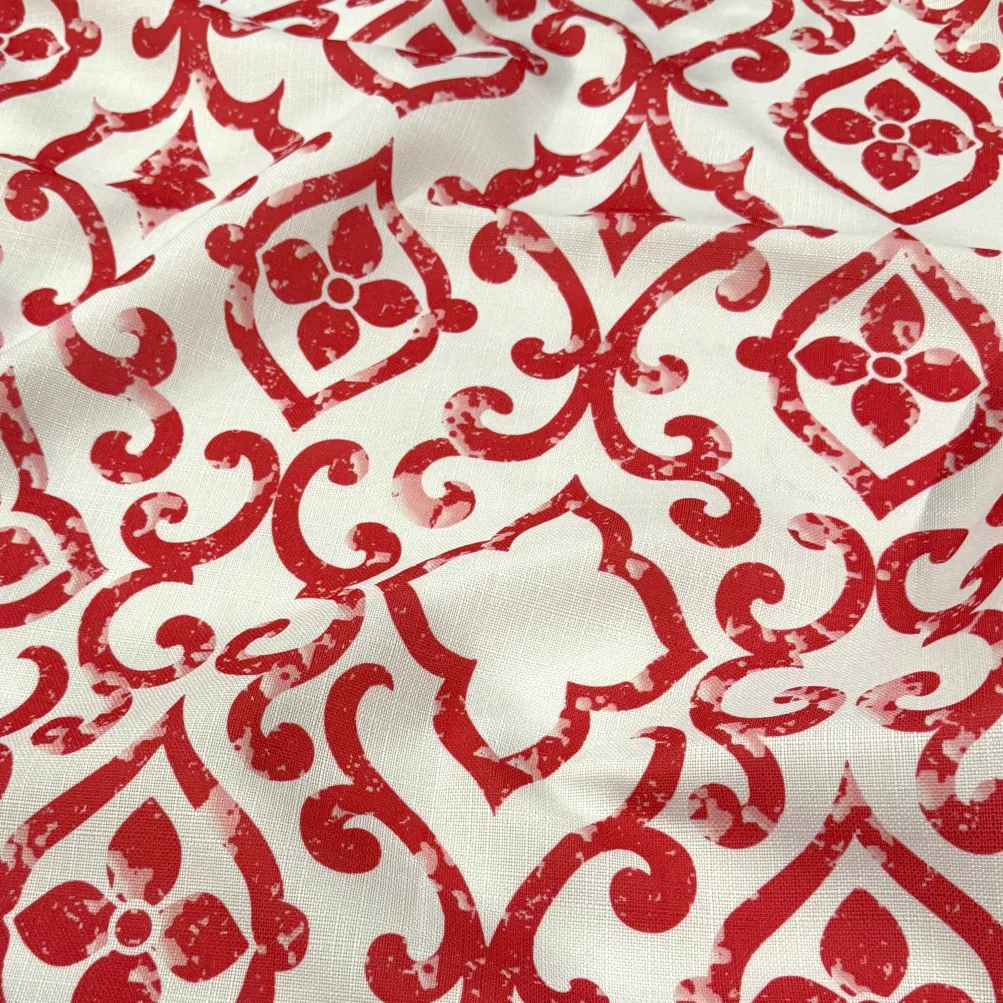 Portofino (Slub Print) Table Napkin in Red