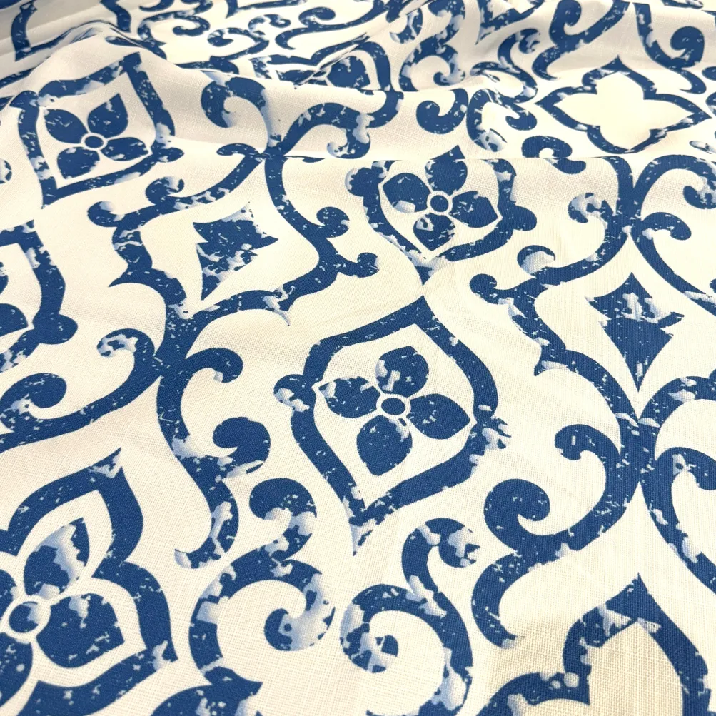 Portofino (Slub Print) Table Napkin in Royal