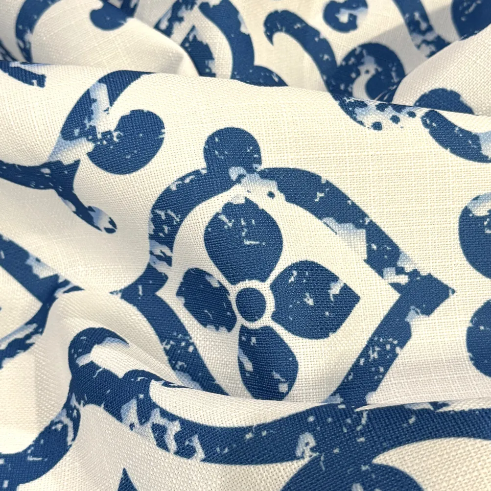 Portofino (Slub Print) Table Runner in Royal