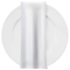Premium Poly (Poplin) Table Napkin in White