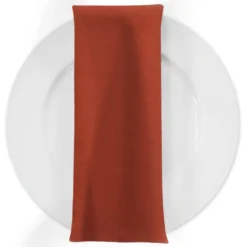 Premium Poly (Poplin) Table Napkin in Rust 1351