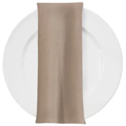 Premium Poly (Poplin) Table Napkin in Taupe 1189