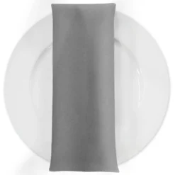 Premium Poly (Poplin) Table Napkin in Silver 1310
