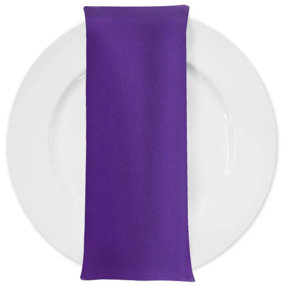 Premium Poly (Poplin) Table Napkin in Purple 1258