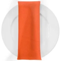 Premium Poly (Poplin) Table Napkin in Orange 1405